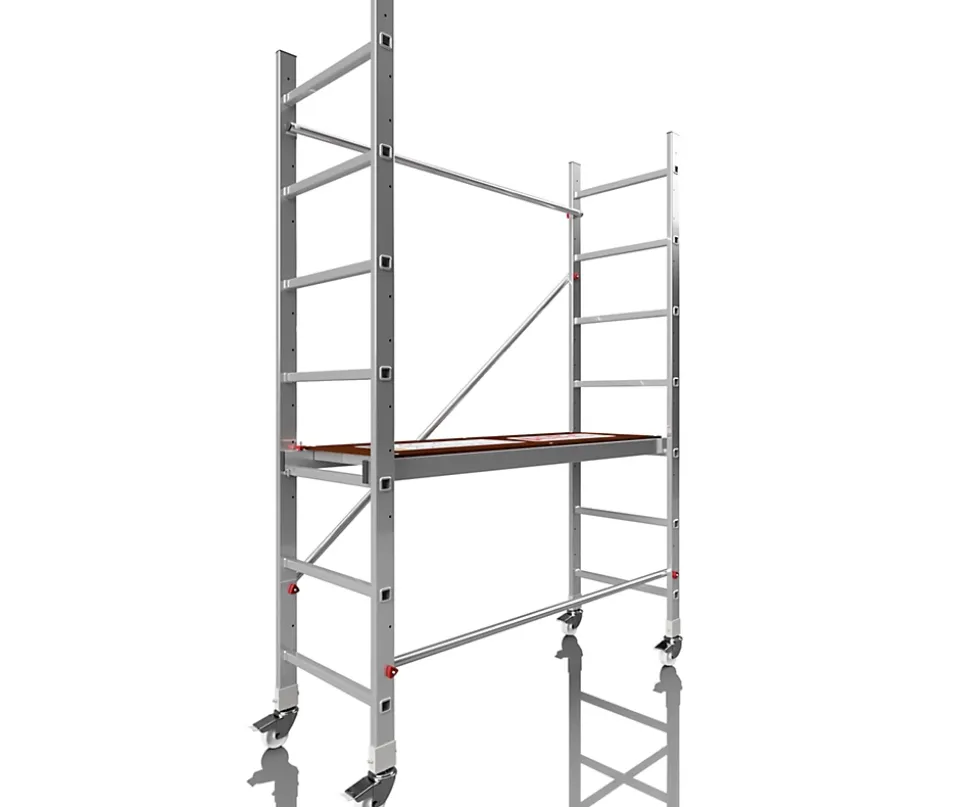 AluCombine 3 300 hauteur de travail 3m echafaudage echellee 4 roues echafaudage de roulement