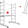 AluCombine 1 300 hauteur de travail 3m echafaudage echellee traverse 4 roues echafaudage de roulement