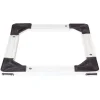 AMIG - Plateau roulant extensible 2600 - 46/65 x 46/65 cm - Acier - Blanc