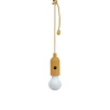 Ampoule suspendue orange l.5,6 x H.27 cm