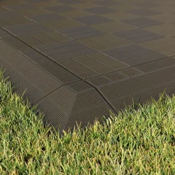 Angle de terrasse composite marron Angara Klikstrom 20 x 20 cm