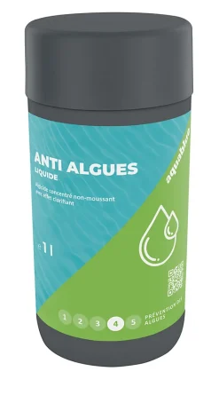 Anti-algues liquide pour piscine 1L Aquablue