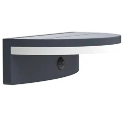 Applique d'extérieur à energie solaire avec capteur LED intégrée Vyzor gris anthracite IP44 7W 1000lm Lutec