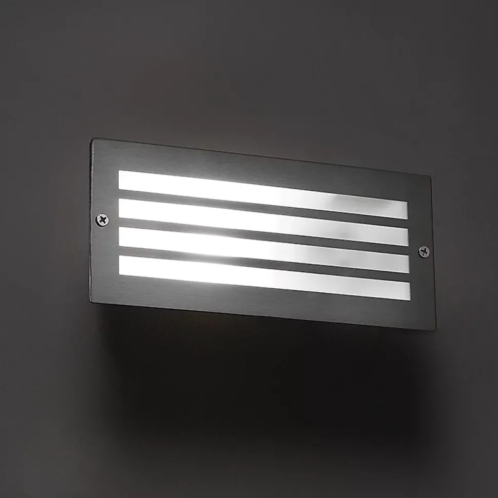 Applique encastrée moderne en acier IP44 - Hurricane