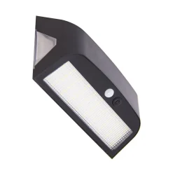 Applique murale hybride Solaire / USB, 700 Lumens, IP54, 3 modes d'éclairage, 10h d'autonomie avec détecteur de mouvement