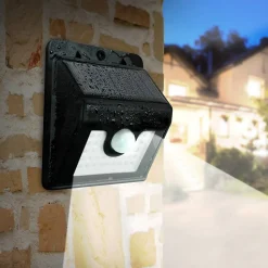 Applique murale solaire avec détecteur de mouvements - 300 lumens