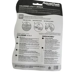AquaChek Chlorine 4-en-1 + Shock - Testeur piscine et spa AQC-470-5016