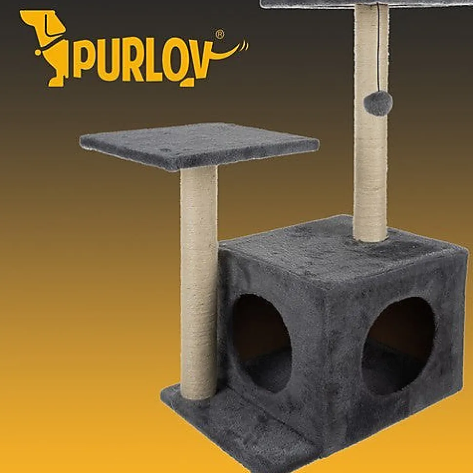 Arbre à chat 71cm gris Purlov 21712