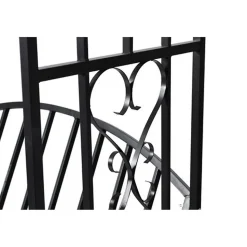 Arche à rosiers gloriette jardin avec metal metal Helloshop26