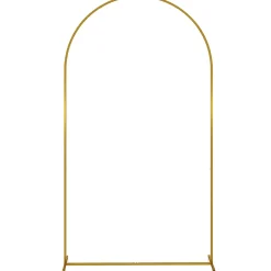 Arche décorative - arche de mariage - arche de ballon - dim. 120L x 40l x 220H cm - métal doré