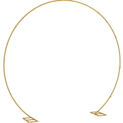 Arche décorative - arche de mariage - arche de ballon - dim. 280L x 60l x 258H cm - acier doré