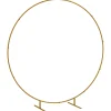 Arche décorative - arche de mariage - arche de ballon - dim. 222L x 60l x 224H cm - acier doré