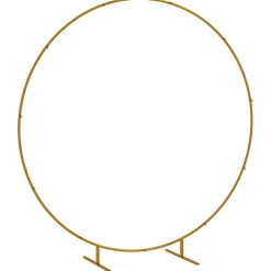 Arche décorative - arche de mariage - arche de ballon - dim. 222L x 60l x 224H cm - acier doré