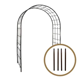 Arche de jardin - Louis MOULIN - Modèle 3006 - Fer vieilli - Métal époxy - 180x250 cm