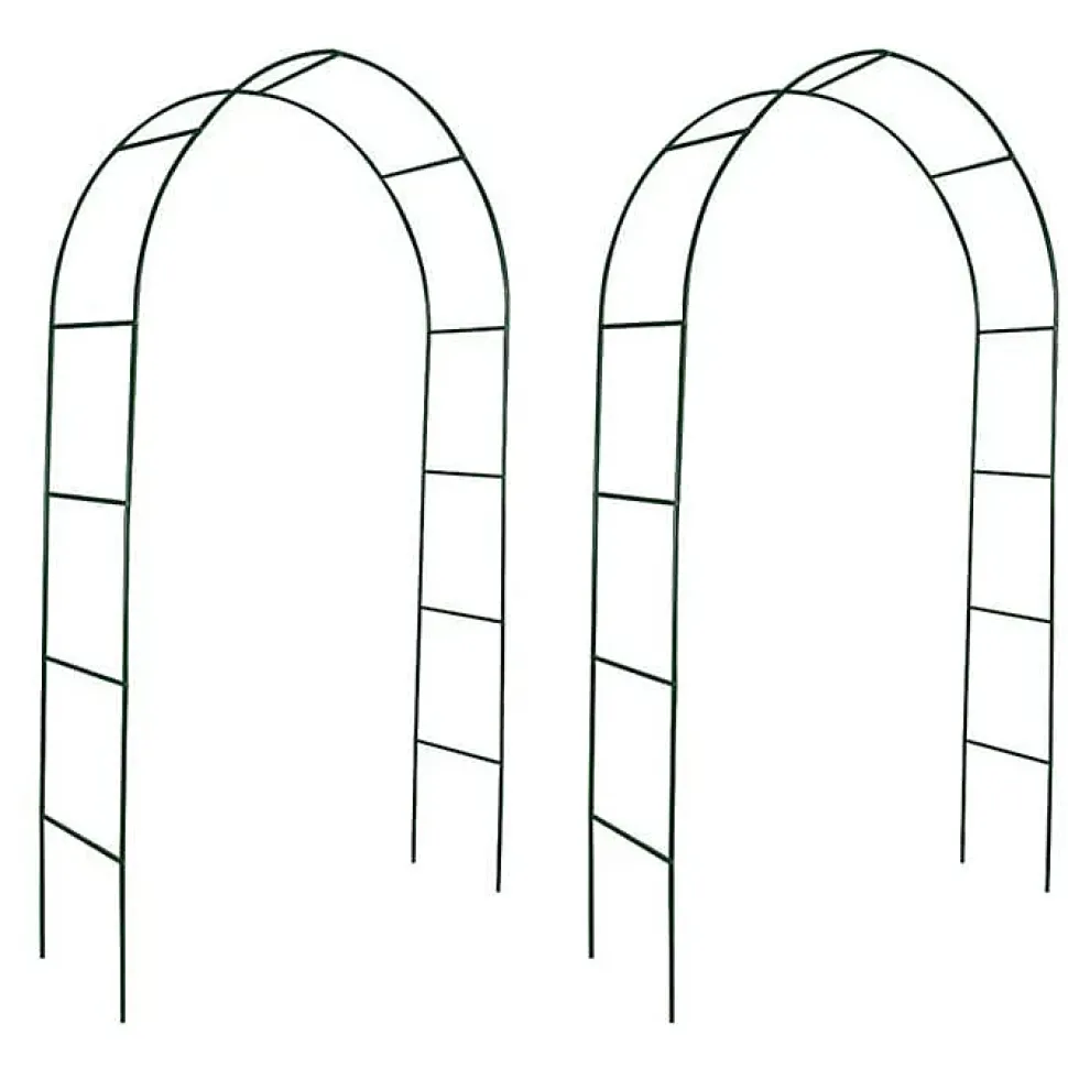 Arche de jardin - VIDAXL - 40776 - Métal - Noir - 140x39x240cm