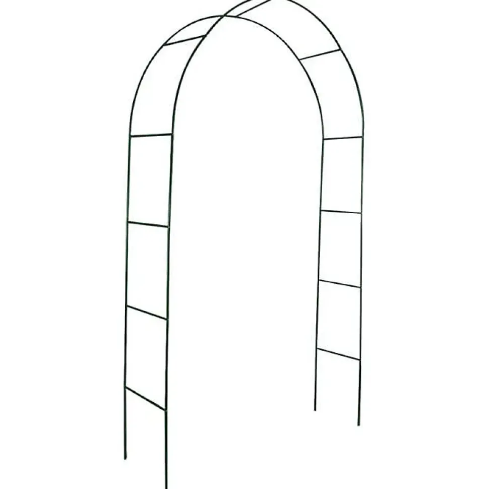 Arche de jardin - VIDAXL - 40776 - Métal - Noir - 140x39x240cm