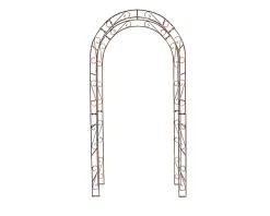 Arche de jardin ALEX sommet arrondi - 140 cm rouiller