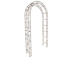 Arche de jardin ALEX sommet arrondi - 140 cm rouiller