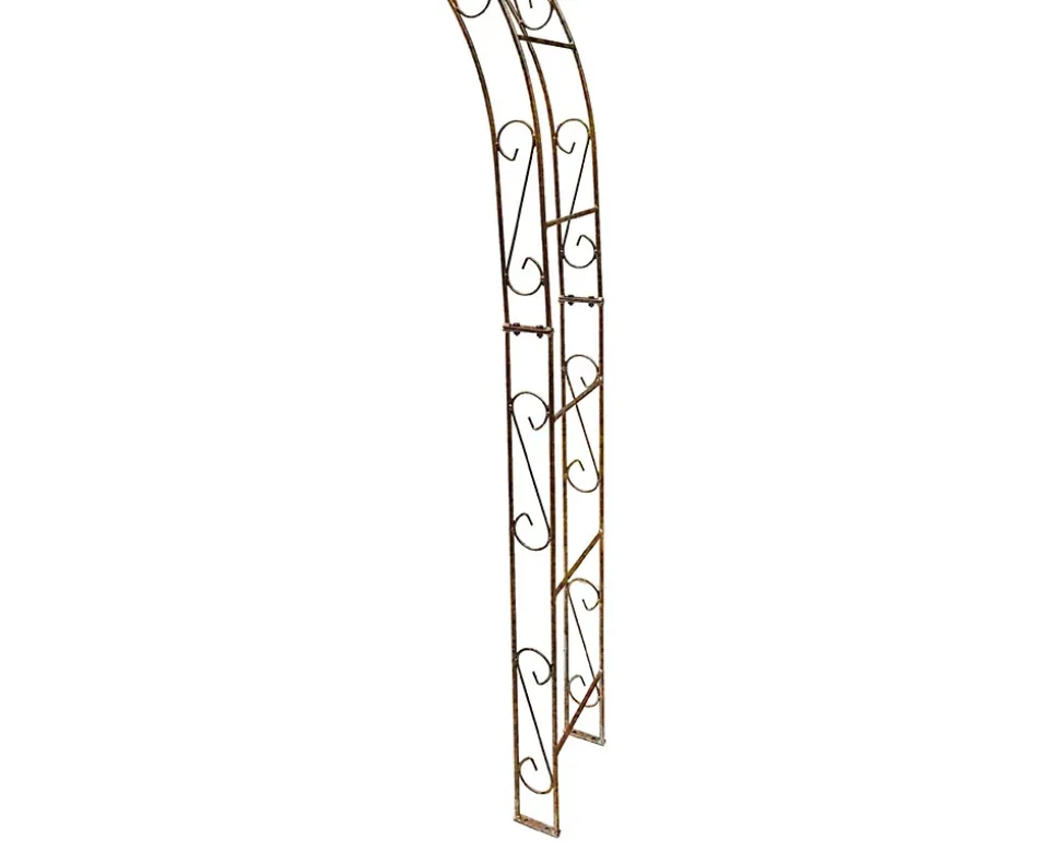 Arche de jardin ALEX sommet arrondi - 140 cm rouiller
