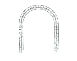 Arche de jardin ALEX sommet arrondi - 200 cm Galvanisé