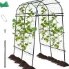 Arche de Jardin en Métal pour Différentes Plantes Grimpantes et Vignes Arche Treillis Revêtu PE pour Jardin