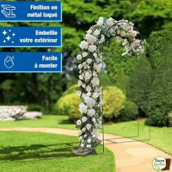 Arche de jardin pour plantes grimpantes