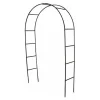 Arche double Blooma Tara en métal coloris noir L.140 x l.40 x H.240 cm