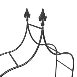 Arches de jardin 2 pcs Noir 120x38x260 cm Acier