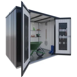 Armoire à outils Biohort en acier gris foncé métallique l.182,5 x P.83 x H.182,5 cm