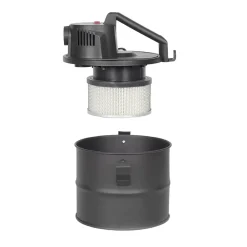 Aspirateur à cendres DOH139 Livoo 600W cuve en métal 4L - cheminée, poêle à bois ou barbecue - Noir