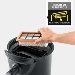 Aspirateur cendres et poussières Karcher AD4 Premium 600W, 17L