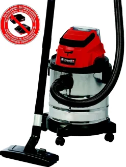 Aspirateur eau et poussière Einhell TC-VC 18/20 Li S–Solo (sans batterie)