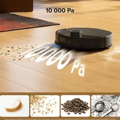 Aspirateur Robot Laveur - ROBOROCK Q10 VF+ - 10000 Pa - 150 min - Noir