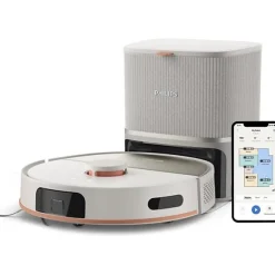 Aspirateur Robot Laveur - PHILIPS XU5100/20 - 10000 Pa - Auto-vidange - Navigation Laser