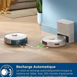 Aspirateur Robot Laveur - PHILIPS XU5100/20 - 10000 Pa - Auto-vidange - Navigation Laser