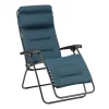 Bain de soleil Aircomfort Lafuma acier et polyester Coral Blue l.67cm x H.115cm