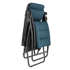 Bain de soleil Aircomfort Lafuma acier et polyester Coral Blue l.67cm x H.115cm