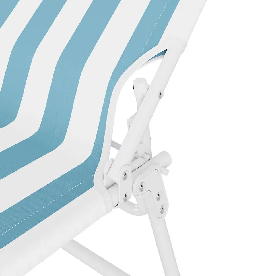 Bain de soleil Curacao rayure bleu clair