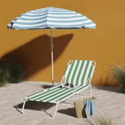 Bain de soleil Curacao rayure vert absinthe