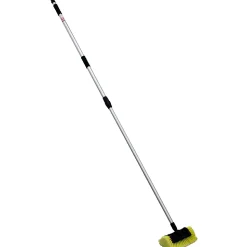 Balai brosse de lavage télescopique avec raccord tuyau - Longueur 2.50 mètres - GT MARKET