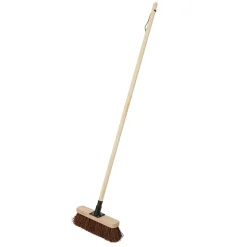 Balai cantonnier pour jardin en bois 30cm