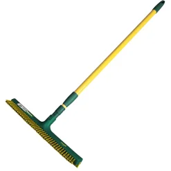 Balai de jardin droit à poils + raclette Gardirex