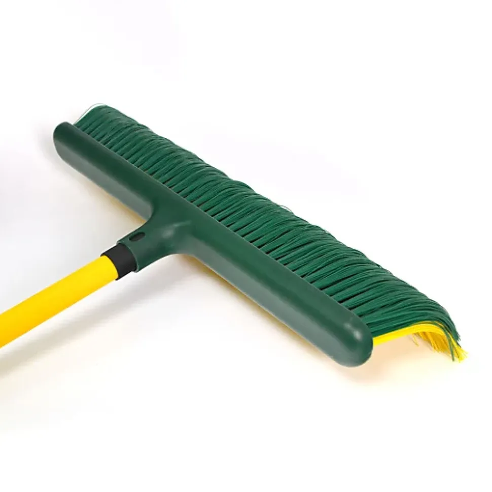 Balai de jardin pour gazon synthétique - Manche téléscopique