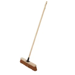 Balai fibre de coco 30cm, avec manche en bois