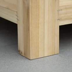 Banc coffre de jardin 2 en 1 - dim. 110L x 50l x 50H cm - charge max. 120 Kg - bois sapin pré-huilé acier galvanisé