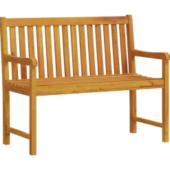 Banc de jardin 110 cm Bois d'acacia solide vidaXL