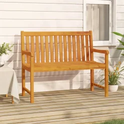 Banc de jardin 110 cm Bois d'acacia solide vidaXL