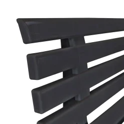 Banc de jardin en PVC - Vidaxl - 145.5 x 49 x 74 cm - Gris - Extérieur