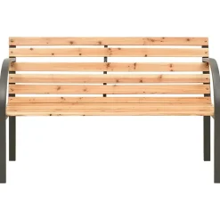 Banc de jardin meuble de patio bois Helloshop26