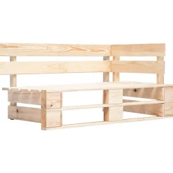 Banc de jardin meuble de patio bois Helloshop26
